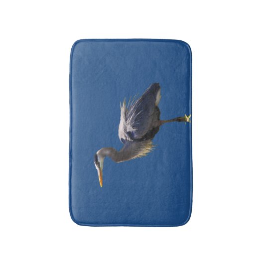 Great Blue Heron Bird Bath Mats Badematte (Vorderseite Vertikal)