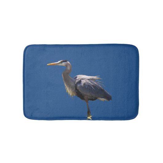 Great Blue Heron Bird Bath Mats Badematte (Vorderseite)