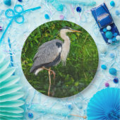 Great Blue Heron Bird Wildlife Foto Pappteller (Party)