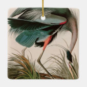 Great Blue Heron Birds of America Audubon Print Keramikornament (Rückseite)