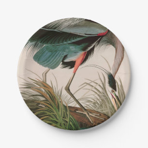 Great Blue Heron Birds of America Audubon Print Pappteller