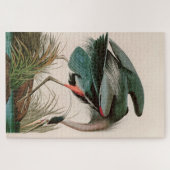 Great Blue Heron Birds of America Audubon Print Puzzle (Horizontal)