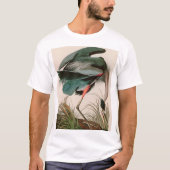 Great Blue Heron Birds of America Audubon Print T-Shirt (Vorderseite)