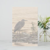 Great Blue Heron Briefpapier (Stehend Vorderseite)