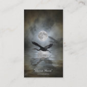 Great Blue Heron Business Card Visitenkarte (Rückseite)