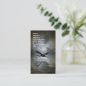 Great Blue Heron Business Card Visitenkarte (Stehend Vorderseite)