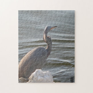 Great Blue Heron by the Water Puzzle