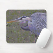 Great Blue Heron Challenge Mousepad (Mit Mouse)