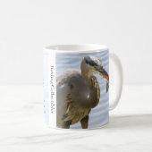 Great Blue Heron Coffee Tasse (VorderseiteRechts)