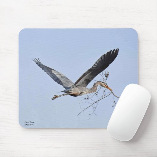 Great Blue Heron Coffee Tasse Mousepad (Mit Mouse)