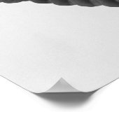 Great Blue Heron Crop Black and White Poster (Ecke)