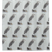 Great Blue Heron Duschvorhang (Vorderseite)