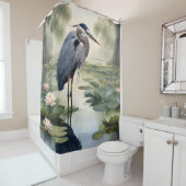 Great Blue Heron Duschvorhang (Beispiel)
