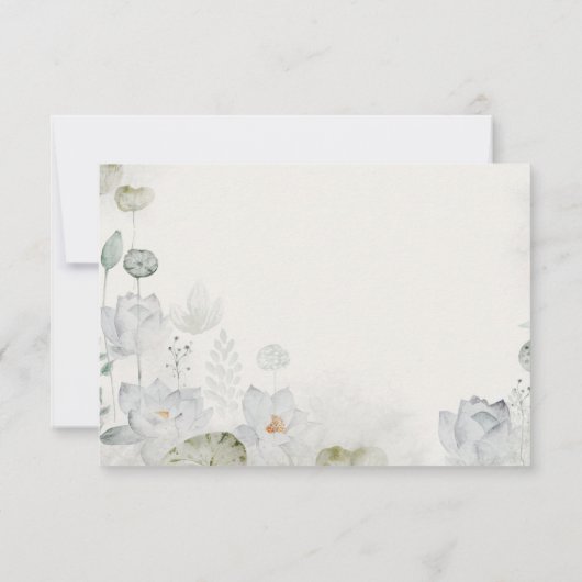 Great Blue Heron Ethereal UAWG RSVP Karte (Rückseite)