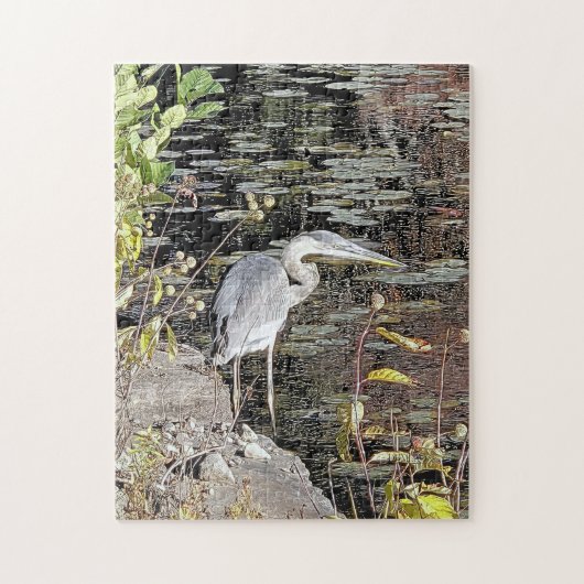 Great Blue Heron Fishing Puzzle (Vertikal)