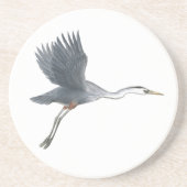 Great Blue Heron Flight Sandstone Untersetzer (Vorne)