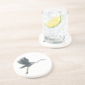 Great Blue Heron Flight Sandstone Untersetzer (Seite)