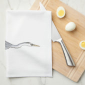 Great Blue Heron Flying Geschirrtuch (Viertel Falte)