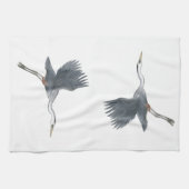 Great Blue Heron Flying Geschirrtuch (Horizontal)
