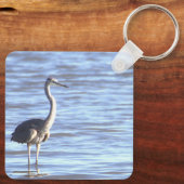 Great Blue Heron Foto Schlüsselanhänger (Rückseite)