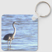 Great Blue Heron Foto Schlüsselanhänger (Rückseite)