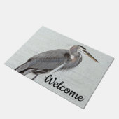 Great Blue Heron Fußmatte (Schrägansicht)