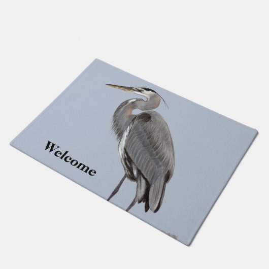 Great Blue Heron Fußmatte (Schrägansicht)