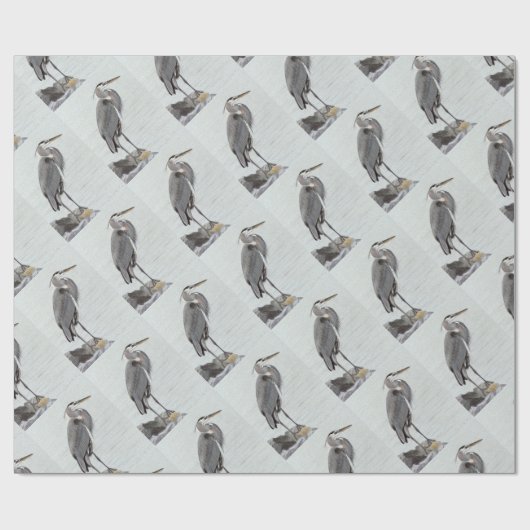 Great Blue Heron Geschenkpapier (Flach)