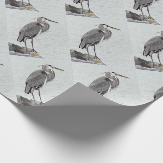Great Blue Heron Geschenkpapier (Ecke)