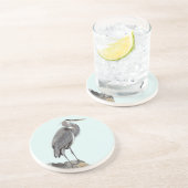 Great Blue Heron Getränkeuntersetzer (Seite)