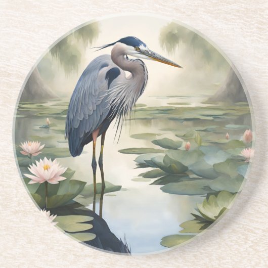 Great Blue Heron Getränkeuntersetzer (Vorne)