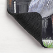 Great Blue Heron Gewartet Mousepad (Ecke)