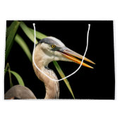 Great Blue Heron Große Geschenktüte (Vorderseite)