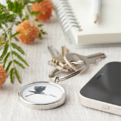 Great Blue Heron in Flight Schlüsselanhänger (Seite)