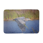 Great Blue Heron in Flug Badematte (Vorderseite)