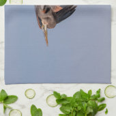 Great Blue Heron in Flug Handtuch (Gefaltet)