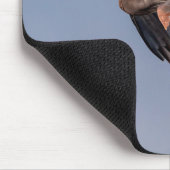 Great Blue Heron in Flug Mousepad (Ecke)