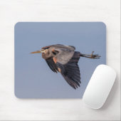 Great Blue Heron in Flug Mousepad (Mit Mouse)