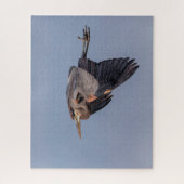 Great Blue Heron in Flug Puzzle (Vertikal)