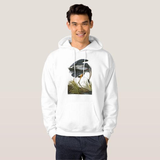 Great Blue Heron, John James Audubon Hoodie (Vorne ganz)