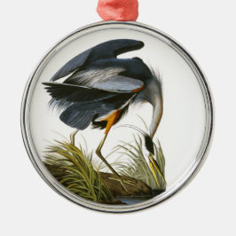 Great Blue Heron, John James Audubon Silbernes Ornament