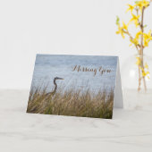 Great Blue Heron Karte (Gelbe Blume)