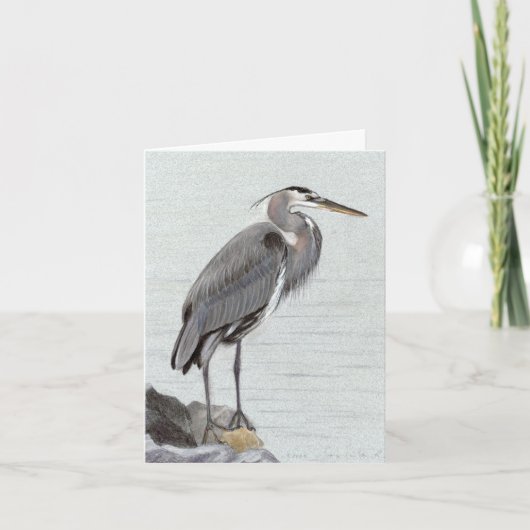Great Blue Heron Karte (Vorderseite)