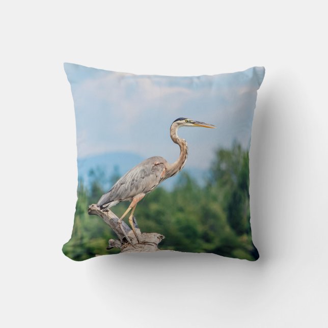 Great Blue Heron Kissen (Vorderseite)