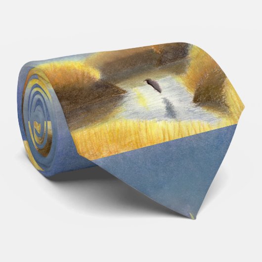 Great Blue Heron Krawatte (Gerollt)
