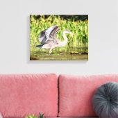 Great Blue Heron Leinwanddruck (Insitu (Wohnzimmer))