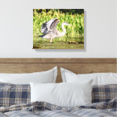 Great Blue Heron Leinwanddruck (Insitu (Schlafzimmer))