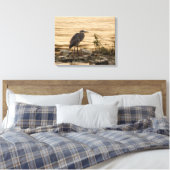 Great Blue Heron Leinwanddruck (Insitu (Schlafzimmer))