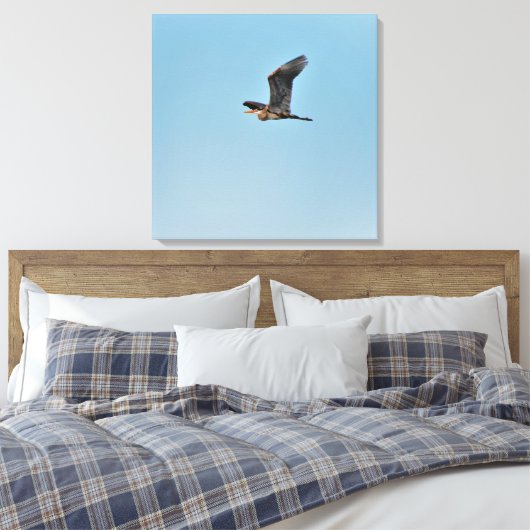 Great Blue Heron Leinwanddruck (Insitu (Schlafzimmer))