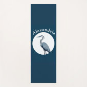 Great Blue Heron Logo Yogamatte (Vorderseite)